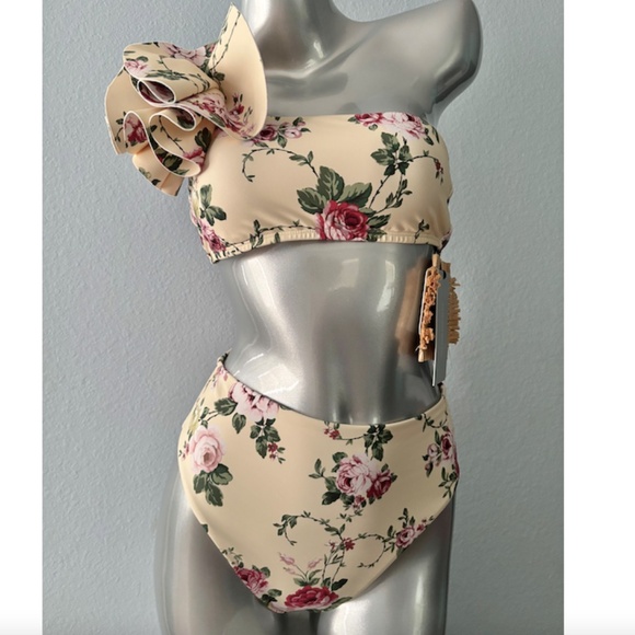 ANTONIO MELANI Other - Antonio Melani x The Style Bungalow Miraflores Floral Top High Waist Bikini Set